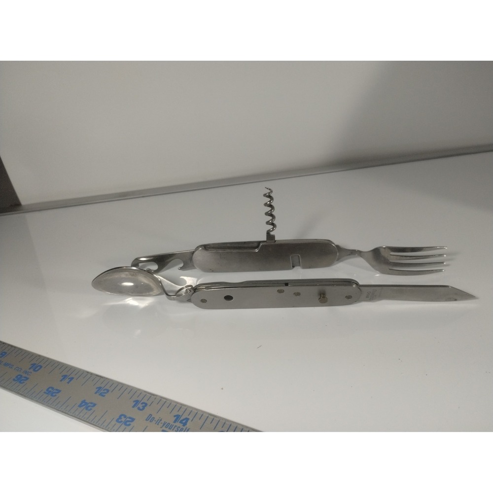 Winchester camping utensil mess tool spoon fork knife corkscrew can opener - Picture 9 of 9